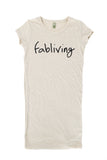 fabliving eco-jersey dress (eco stone/black)