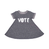 FP kids election "Vote" dress (white/navy grey)
