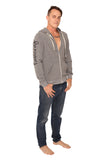 fabliving hoodie zip (eco grey/black)