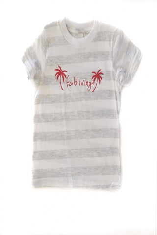 FP kids fabliving palm tree tee (white/red)