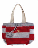 FP fabliving fleece beach bag (heather/red)