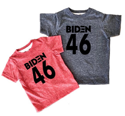 FP kids election "Biden 46" tee