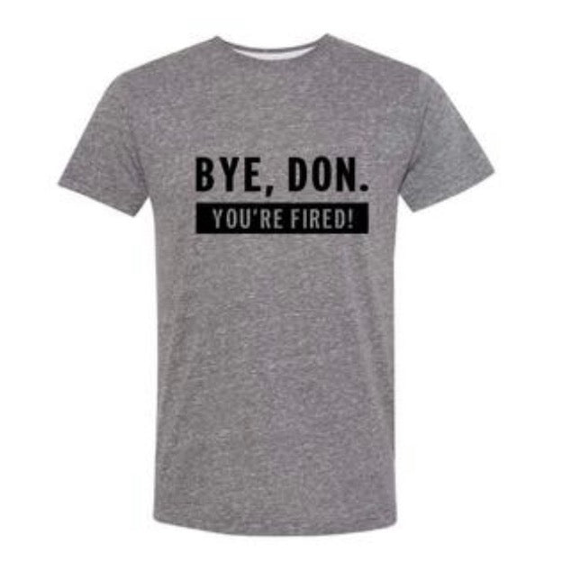 fabulous people election crewneck "Bye Don" tee (black/heather grey)