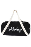 FP fabliving cotton weekender bag (black/natural)