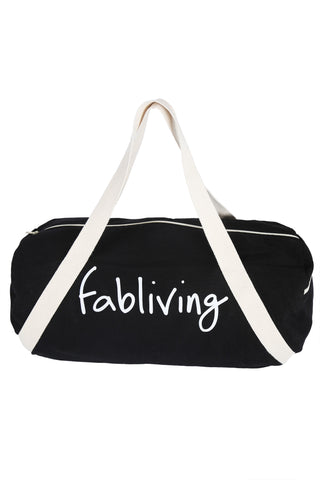 FP fabliving cotton weekender bag (black/natural)