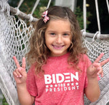 FP kids election "Biden For President" tee (white/red)