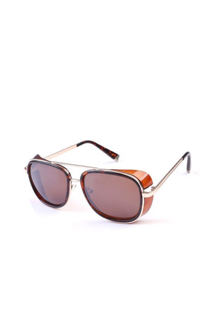 FP fabulous gold + tortoise aviator sunglasses (brown/brown)